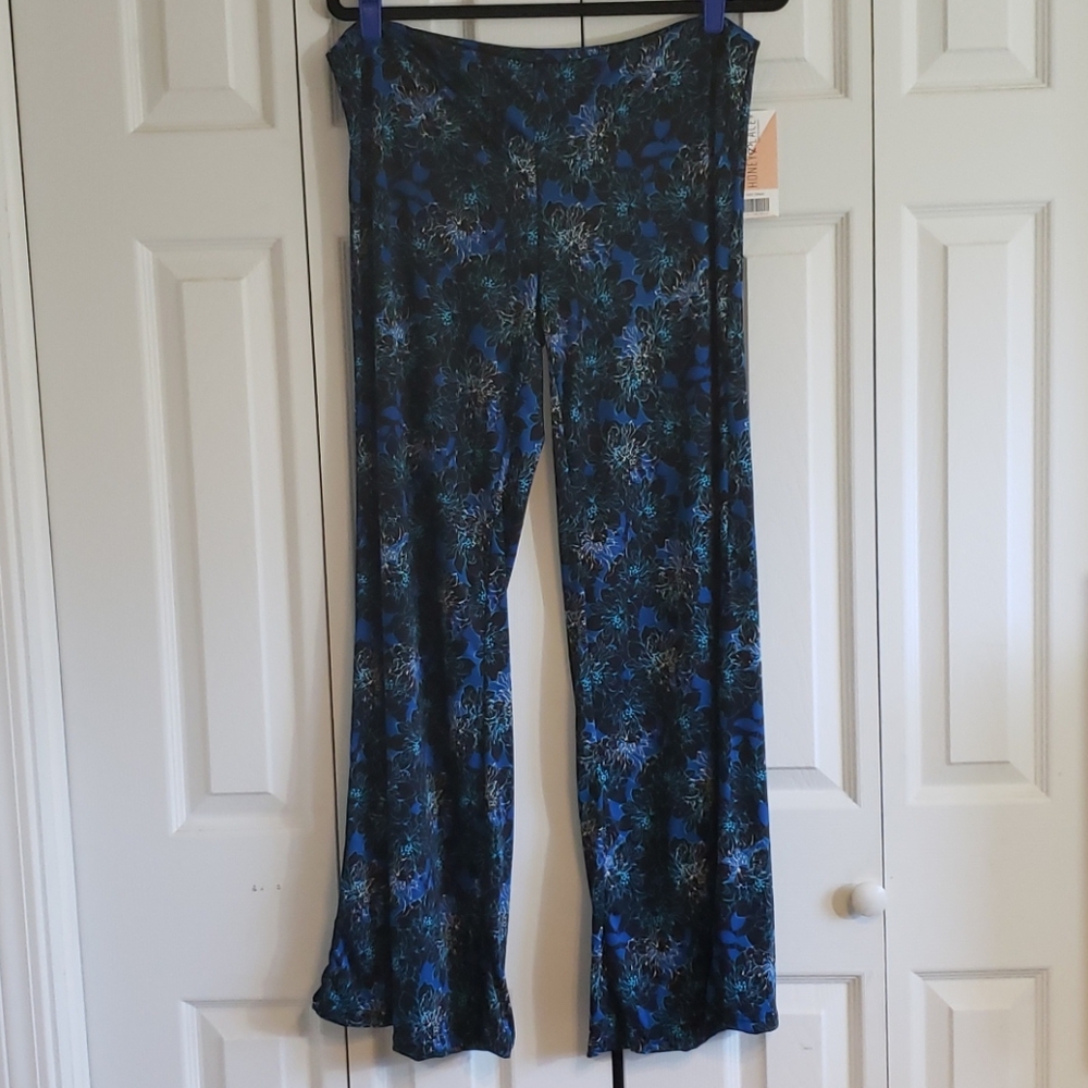 Honey and Lace Palazzo Pants Wideleg Large NWT